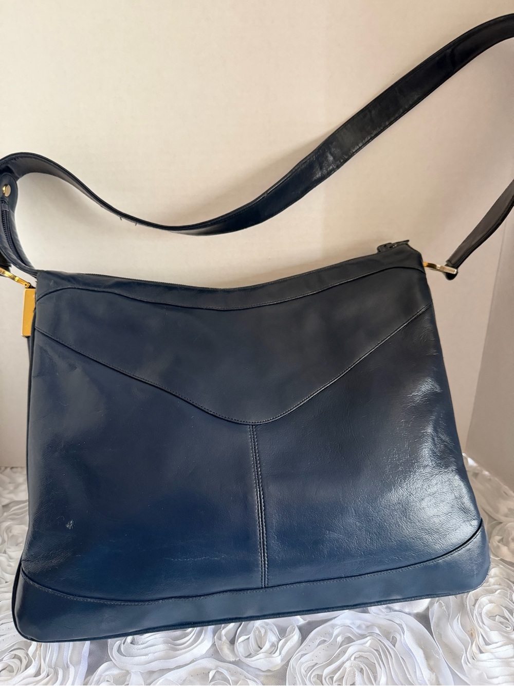 Vintage Lou Taylor leather shoulder bag